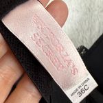 Victoria's Secret Victoria's‎ Secret Black Lace Bra Pink Bow Accent Lingerie Size 36C Photo 3
