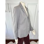 Magaschoni Grey Women’s Two- Button Blazer with Notched Lapels Photo 7