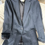 ZARA  Women's Classic Tailored Black/Navy Single-Button Blazer Photo 0