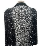 Misook  Black-Multi Abstract Pattern Mid-Length Knit Blazer Jacket Plus Size 0X‎ Photo 7