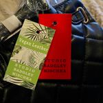 Badgley Mischka Mini Tote Crossbody Bag Black Quilted Padlock New With Tags Photo 5