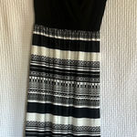 AB Studio  Black and White Maxi Dress Photo 0