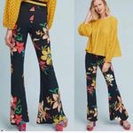 Farm Rio  x Anthropologie Floral Calla Flared Pants Bohemian Hawaiian small Photo 1