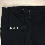 INC International Concepts size 8 Black Straight Leg Slim Fit Pants 32 inseam Photo 3