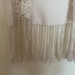 White Boho Fringe Top Photo 1