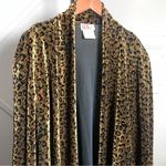 R & K Gold Blazer with Leopard Print and Shawl Collar Photo 2