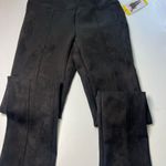 Andrew Marc Women's  Super Soft Stretch Faux Suede Black Pull On Pants Size Small Photo 3