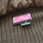 Say What? Vintage Y2K Say What? Chocolate Brown Hooded Button Puffer Jacket Size XL Photo 9