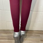 Rae Mode Full Length Burgundy Butter Leggings Side Pockets Large Purple Photo 7
