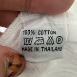 Siganka Maui Hawaii 100% Cotton Bohemian White Floral Embellished Sheer Dress M Size M Photo 5