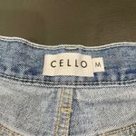 Cello High Waisted Two Toned Jean Shorts Photo 5