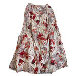 Cherokee  Small Maxi Skirt Floral Cottagecore Patchwork White Red Photo 0