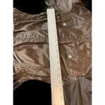 Laundry by Shelli Segal Chocolate Brown Rain Coat Tucked In Hood S Jacket Photo 11