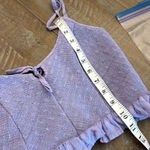 Urban Outfitters UO Janae Ruffle Lavender Cami Dot Embroidered Smocked Top Photo 9