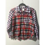 Blair  Plaid Flannel Shirt Snowflake Long Sleeve Button Up Women's Size L Photo 1