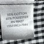 cj banks  cute sleeveless black and white checkered top with ruffle up front! Photo 7