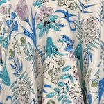 ECI (New York) 100% Silk Floral Print A-Line Skirt Ivory/Floral-8 Photo 1