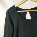 Columbia  Black Scoop Neck Teardrop Back Long Sleeve T-Shirt S Photo 2