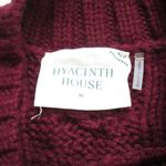 Tuckernuck NWT Hyacinth House Maddox in Maroon Cable Knit Midi Sweater Dress M Photo 8