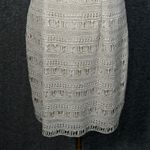 Dolce Vita Lace Sheath Dress Tan Beige Lined Short Sleeve Size Medium Photo 3