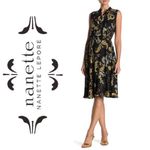 Nanette Lepore Pleated Dress Sleeveless Floral Midi Dress Size 6 NWT $148.00 Photo 1