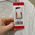 Felina Slub Jersey V Neck Tee Shirt White Womens Size Medium Photo 9