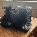 ZARA Black Feather  Heels Photo 0