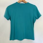L.L.Bean aqua short sleeved shirt women's size small petite supima cotton summer Photo 4