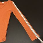 T.LA Nadia cut out waffle knit long sleeve thermal, terracota, oversized XS Photo 4