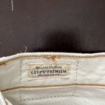 Levi's  Premium 501 Shorts Ivory Cut Off‎ Button Fly Jean Denim Women’s Size 25 Photo 8