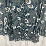 Free People  Magic Mystery Tunic Dress Size S Green Moody Floral Boho Bell Sleeve Photo 5