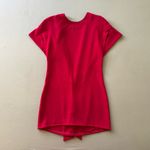 IRO  Hilda Short Sleeve V Back Mini Sheath Dress Photo 2