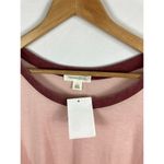 Treasure & Bond NWT Nordstrom Ringer T Shirt Long Sleeve Pink Smoke Large Photo 5