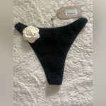 Meshki NWT  Valencia Rose Contrast Crochet Bikini Bottom Photo 3