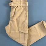 frame denim Frame Safari Belted Cargo Khaki High Rise Utility Pants Photo 4