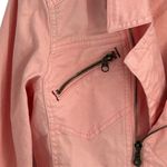 Sanctuary Motto Coral Pink Denim Jacket Size L Photo 15