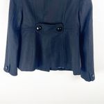 Old Navy Classic Black Wool Blend Lined Button Front Long Sleeves Pea Coat Small Photo 5