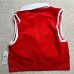 Aerie Offline: Red Terrycloth Collared Cropped Tank Photo 1