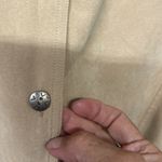 Erin London  Faux Suede Polyester Tan Shirt Jacket Button Down SzL Photo 2