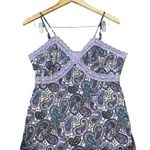 Xhilaration Vintage Xhiliration Womens Paisley Cami Tank Top Lace Sequin Y2K Fairy Large Photo 0