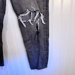 American Eagle  Women’s High Waisted Faded Black Distressed Jeans Size 2 Short Photo 2