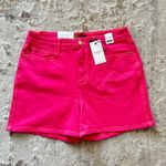 Judy Blue Judy Blue Hi-Rise Garment Dyed Magenta Shorts NWT - Size XL Photo 3