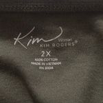 kim rogers  2X army green knit tank top Photo 5