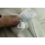 Ann Taylor  Womens Medium Cream Henley Top Blouse Boxy Short Sleeve Career Travel Photo 6