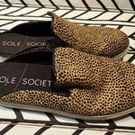 Sole Society  Belinda calf hair cheetah print sneaker mules size 9 Photo 3