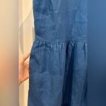 NAOMI NOMI 100% Linen Midi Length Dress | Sleeveless | Pockets | Royal Blue | XL Photo 5