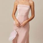 RIHOAS The Pink Bodycon Satin Cami Midi Dress 77 Photo 1