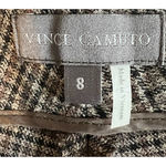 Vince Camuto Womens Dress Pants Size 8 Brown Tweed Pockets Hook Eye Mid Rise 31" Photo 1