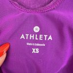 Athleta  Size XS Santana Halter Maxi Dress Purple Neck Tie Adjustable Pockets Photo 11