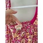 Band Of The Free Floral Mini Corset Dress Size Large Bubble Pink Yellow NEW Photo 10